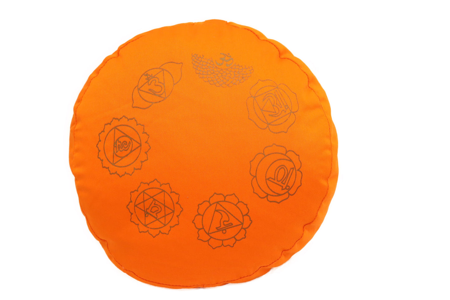 Meditation cushion chakras orange, 35x15cm