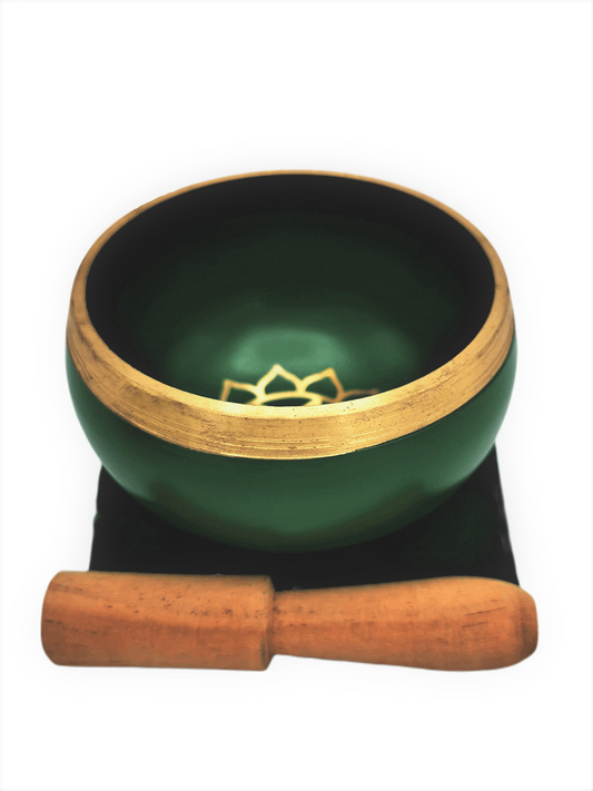 Singing bowl in the box Green