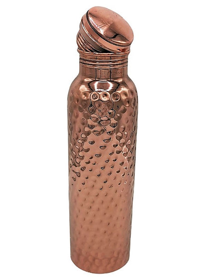 Copper bottle handcrafted hammered 850ml