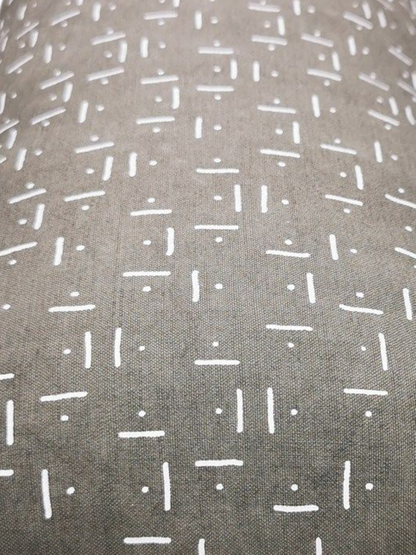 Makura cushion, grey/natural 33x18x16cm