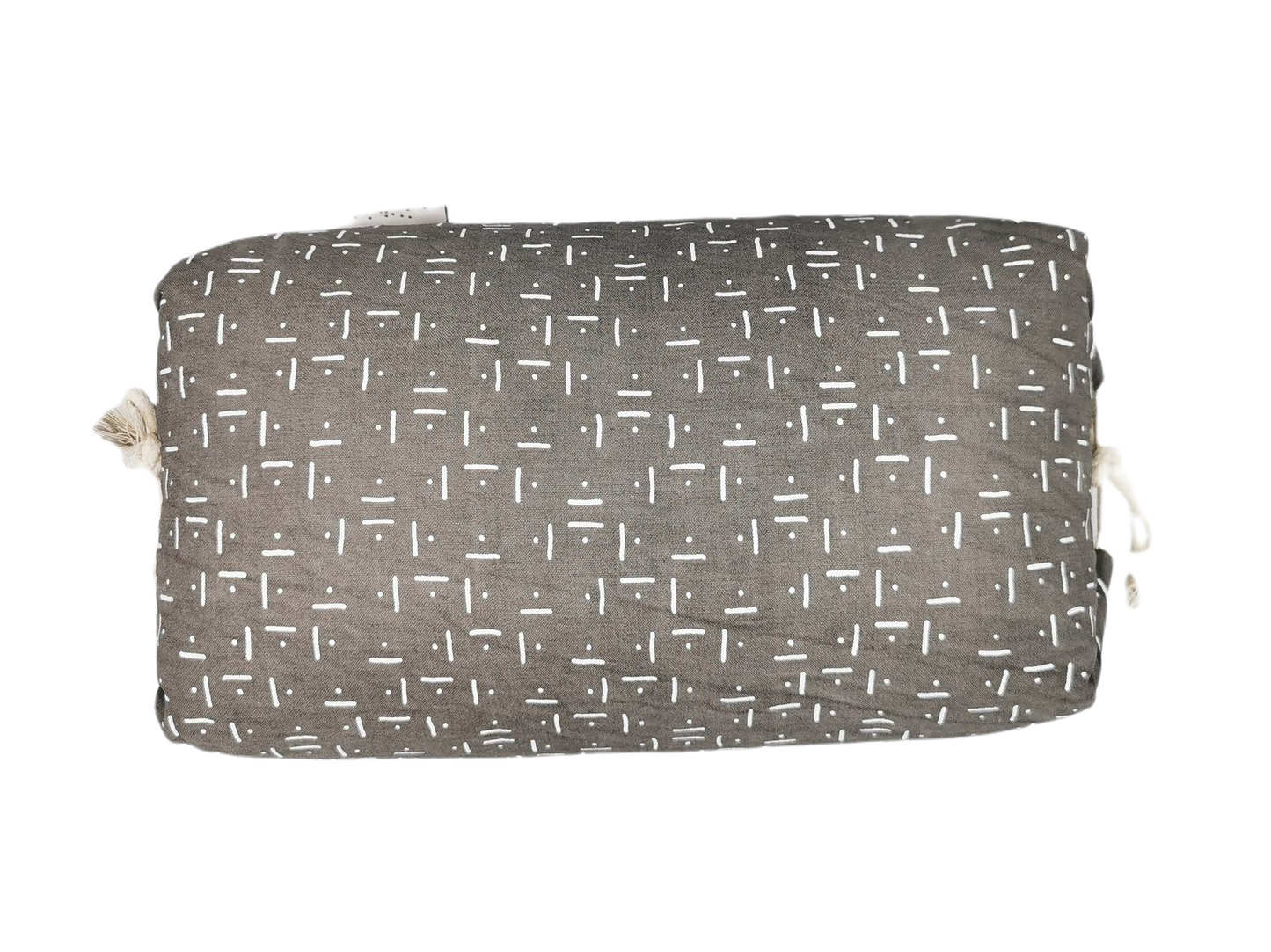 Makura cushion, grey/natural 33x18x16cm