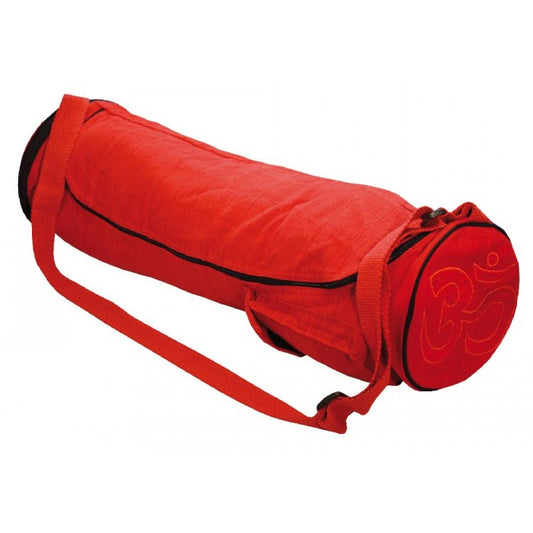 Cotton bag Om for yoga mats red