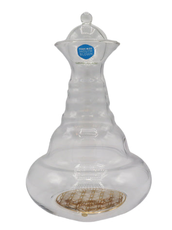 Glass carafe with lid Alladin- Flower of Life 1.3 l